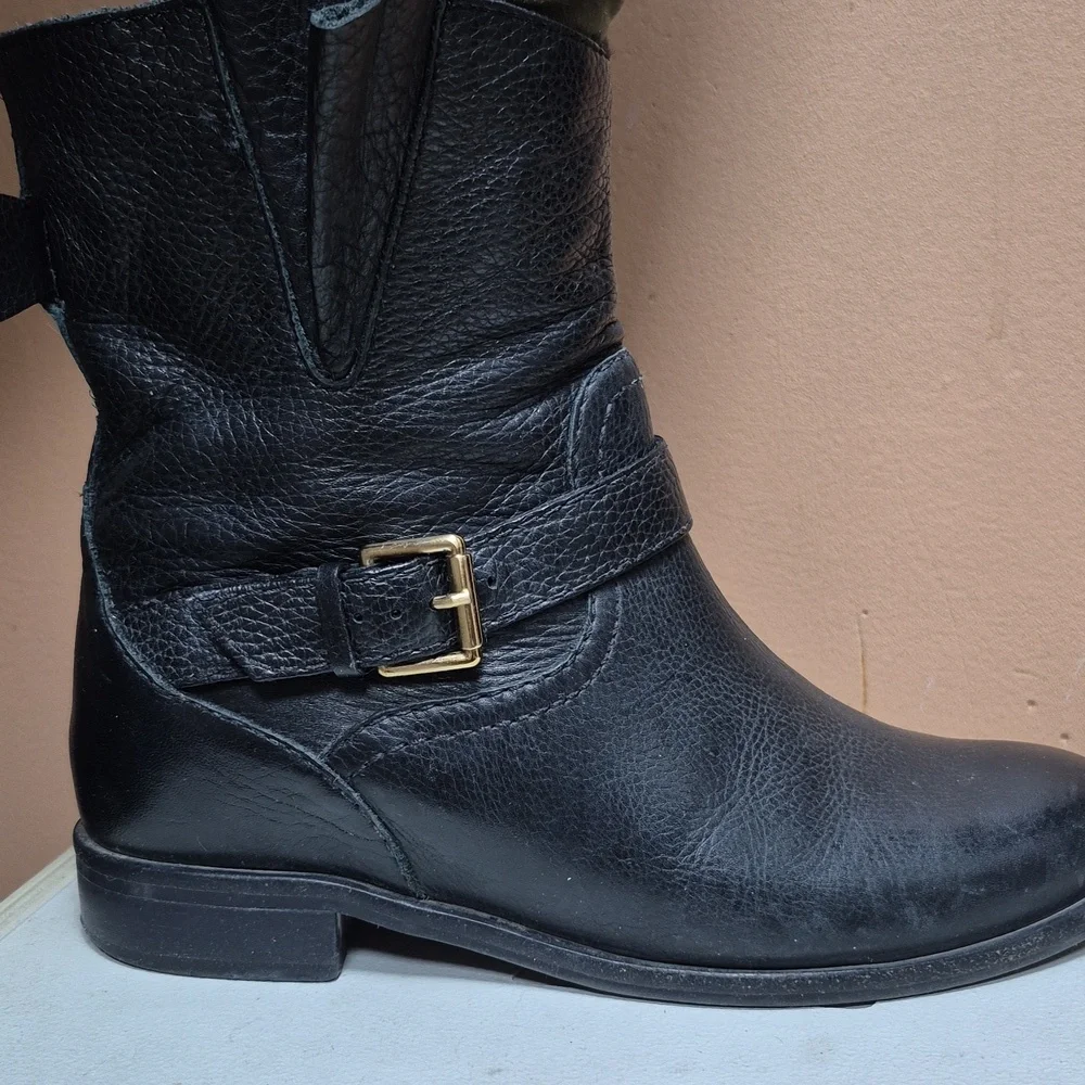 KATE SPADE- LEATHER ANKLE BOOTIES - Picture 1 of 9